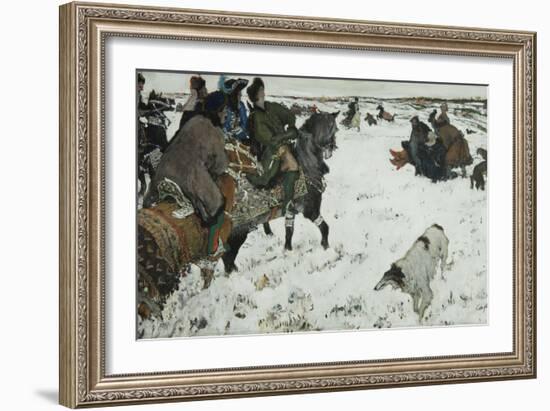 Peter I on the Hunt, 1902-Valentin Alexandrovich Serov-Framed Giclee Print