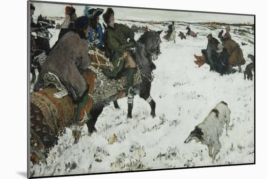 Peter I on the Hunt, 1902-Valentin Alexandrovich Serov-Mounted Giclee Print