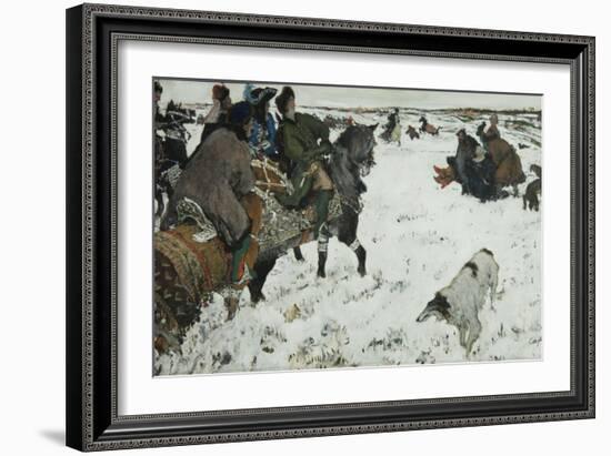 Peter I on the Hunt, 1902-Valentin Alexandrovich Serov-Framed Giclee Print