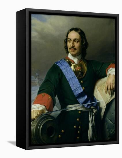 Peter I the Great (1672-1725) 1838-Hippolyte Delaroche-Framed Premier Image Canvas