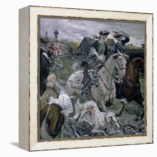 Peter II (1715-30) and the Tsarevna Elizabeth (1709-62) Hunting, 1900-Valentin Aleksandrovich Serov-Framed Premier Image Canvas