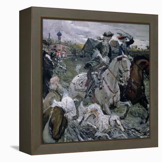 Peter II (1715-30) and the Tsarevna Elizabeth (1709-62) Hunting, 1900-Valentin Aleksandrovich Serov-Framed Premier Image Canvas