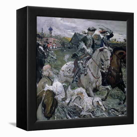 Peter II (1715-30) and the Tsarevna Elizabeth (1709-62) Hunting, 1900-Valentin Aleksandrovich Serov-Framed Premier Image Canvas