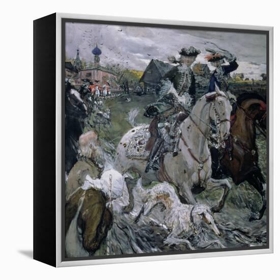 Peter II (1715-30) and the Tsarevna Elizabeth (1709-62) Hunting, 1900-Valentin Aleksandrovich Serov-Framed Premier Image Canvas