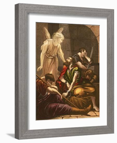 Peter in Prison-English-Framed Giclee Print