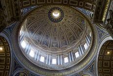 Interior View of the Dome of St. Peter's Basilica, Vatican, Rome, Lazio, Italy, Europe-Peter-Photographic Print