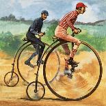 Bicycles Down the Ages. the Penny Farthing-Peter Jackson-Framed Giclee Print