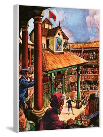 Shakespeare Performing at the Globe Theatre' Giclee Print Peter