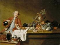 Still life with cookmaid counting money and a parrot-Peter Jakob Horemans-Framed Giclee Print