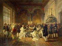 Lunch Provided in Smyrna by Halim Pasha from the Trip of Maximilian of Habsburg and His Brother-Peter Johann Nepomuk Geiger-Giclee Print