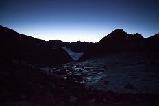 Snowy Mountain Landscape, Mountain Range, Bishorn, Summit, Trekking, Switzerland-Peter Kreil-Photographic Print