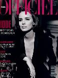 L'Officiel, October-November 1992 - Lara Harris, Qui Porte une Veste Smoking de Giorgio Armani-Peter Lindbergh-Framed Art Print