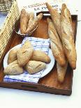Three Types of Bread on a Tray-Peter Medilek-Photographic Print