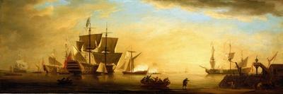 The Burning of HMS 'Royal James' at the Battle of Solebay, 28 May 1672, 18Th Century (Oil on Canvas-Peter Monamy-Giclee Print