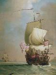 The English Fleet at Anchor with the Admiral's Ship Signalling to the Vice and Rear Admirals-Peter Monamy-Giclee Print