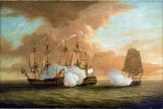 The Burning of HMS 'Royal James' at the Battle of Solebay, 28 May 1672, 18Th Century (Oil on Canvas-Peter Monamy-Giclee Print