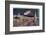 Peter Pan and Wendy Fly Over the Rooftops in a Poster to Advertise the Stage Show-null-Framed Photographic Print