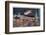 Peter Pan and Wendy Fly Over the Rooftops in a Poster to Advertise the Stage Show-null-Framed Photographic Print