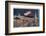 Peter Pan and Wendy Fly Over the Rooftops in a Poster to Advertise the Stage Show-null-Framed Photographic Print