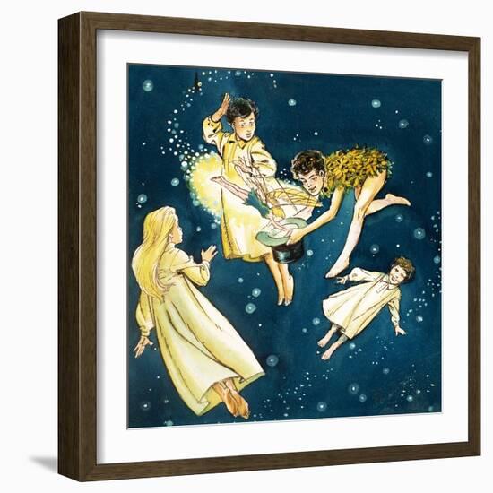 Peter Pan and Wendy-Nadir Quinto-Framed Giclee Print