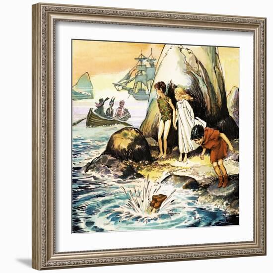 Peter Pan and Wendy-Nadir Quinto-Framed Giclee Print