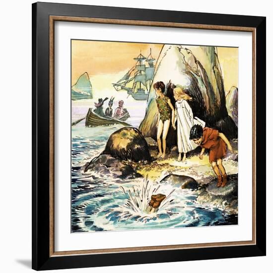 Peter Pan and Wendy-Nadir Quinto-Framed Giclee Print