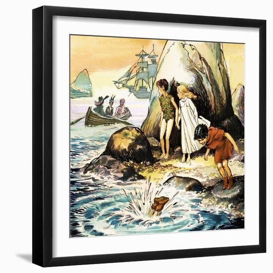 Peter Pan and Wendy-Nadir Quinto-Framed Giclee Print