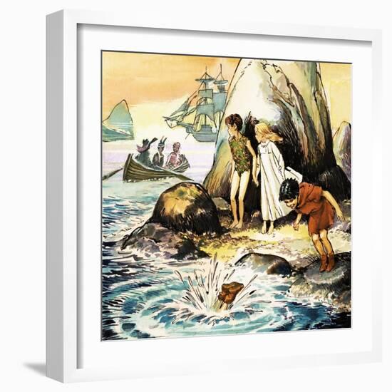 Peter Pan and Wendy-Nadir Quinto-Framed Giclee Print