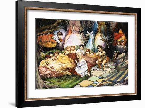 Peter Pan and Wendy-Nadir Quinto-Framed Giclee Print