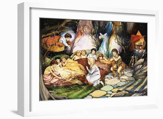 Peter Pan and Wendy-Nadir Quinto-Framed Giclee Print