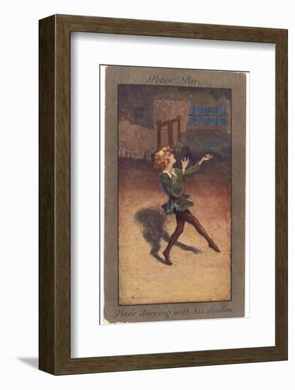 Peter Pan Dances with His Own Shadow-null-Framed Photographic Print
