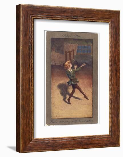 Peter Pan Dances with His Own Shadow-null-Framed Photographic Print