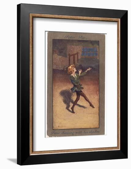 Peter Pan Dances with His Own Shadow-null-Framed Photographic Print