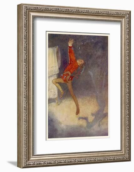 Peter Pan Dances with His Shadow-Alice B. Woodward-Framed Photographic Print