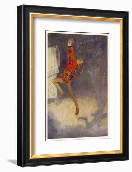 Peter Pan Dances with His Shadow-Alice B. Woodward-Framed Photographic Print