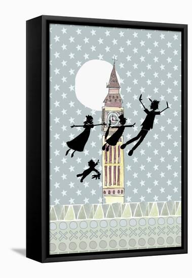 Peter Pan Night Light-Effie Zafiropoulou-Framed Premier Image Canvas