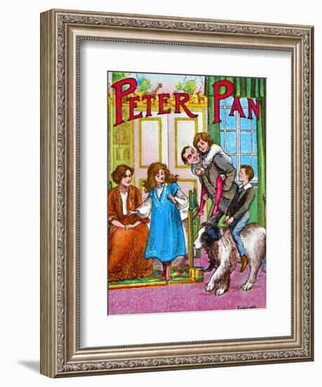 'Peter Pan - The Darlings at home', c1905-Unknown-Framed Giclee Print