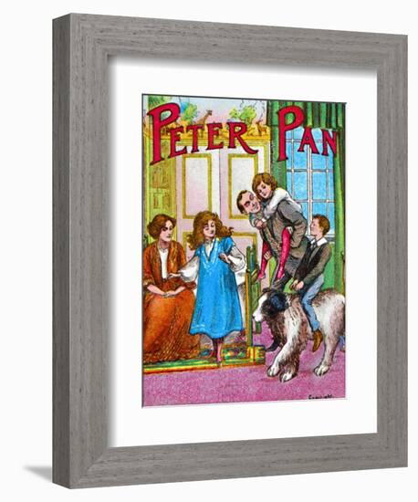 'Peter Pan - The Darlings at home', c1905-Unknown-Framed Giclee Print