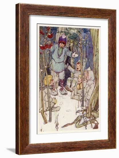 Peter Pan, The Lost Boys-Alice B. Woodward-Framed Art Print