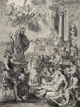 Miracle of Saint Francis Xavier; Saint Francis Xavier Resuscitating a Dead Person (Engraving on Lai-Peter Paul (after) Rubens-Giclee Print