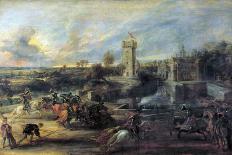 Tournament in Front of Castle Steen, 1635-1637-Peter Paul Rubens-Giclee Print
