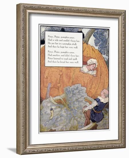 Peter Pumpkin Eater-Frederick Richardson-Framed Giclee Print