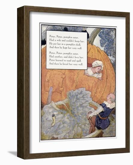 Peter Pumpkin Eater-Frederick Richardson-Framed Giclee Print