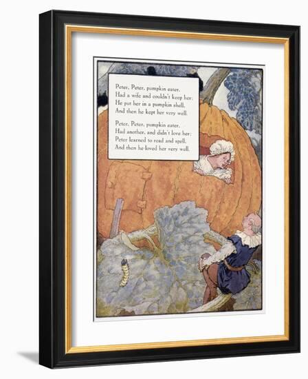 Peter Pumpkin Eater-Frederick Richardson-Framed Giclee Print