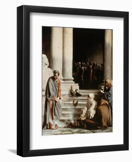 Peter's Denial-Carl Bloch-Framed Giclee Print