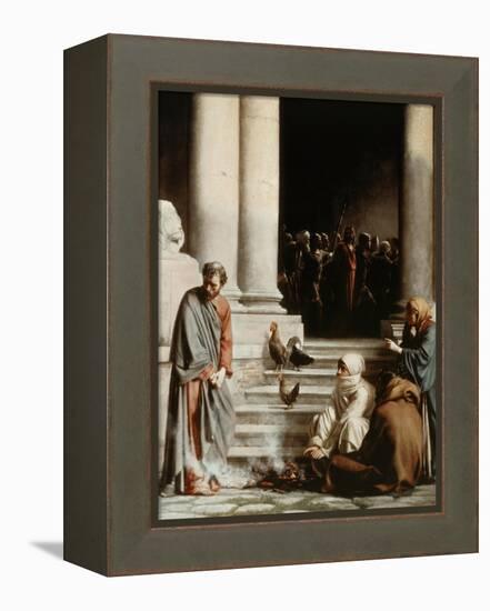 Peter's Denial-Carl Bloch-Framed Premier Image Canvas