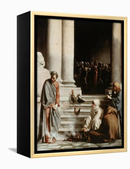 Peter's Denial-Carl Bloch-Framed Premier Image Canvas