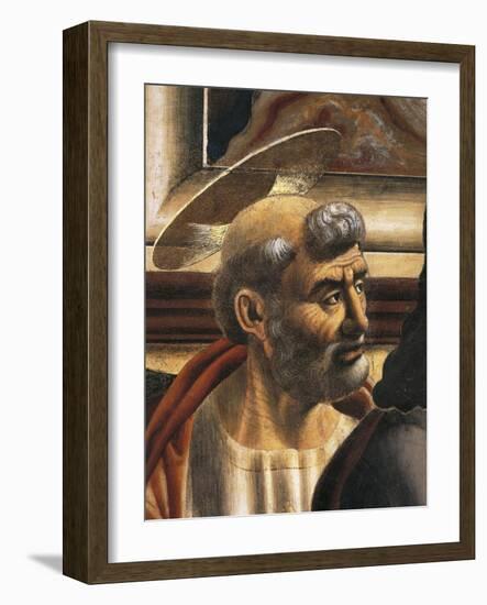 Peter's Face, Detail from the Last Supper, 1450-Andrea Del Castagno-Framed Giclee Print