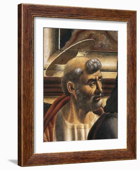 Peter's Face, Detail from the Last Supper, 1450-Andrea Del Castagno-Framed Giclee Print