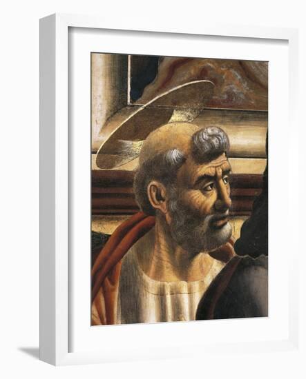 Peter's Face, Detail from the Last Supper, 1450-Andrea Del Castagno-Framed Giclee Print